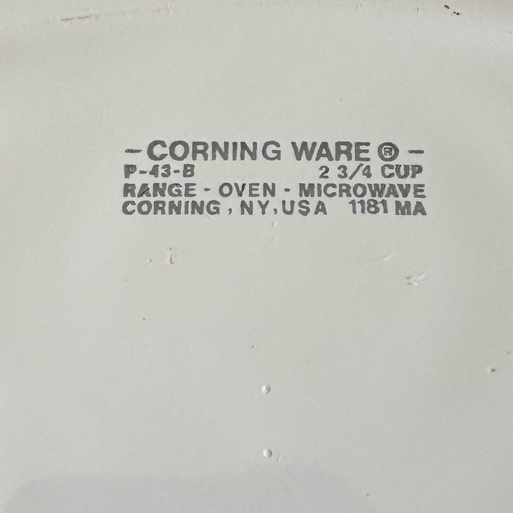 Corning Ware Wild Flower P-43-B
Casserole 2-3/4 Cup - Picture 4 of 7